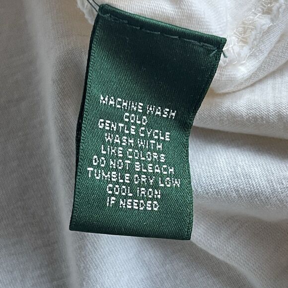 LRL Lauren Ralph Lauren Active Shirt Women Medium (tagged XL) Embroidered Crest - Picture 5 of 11